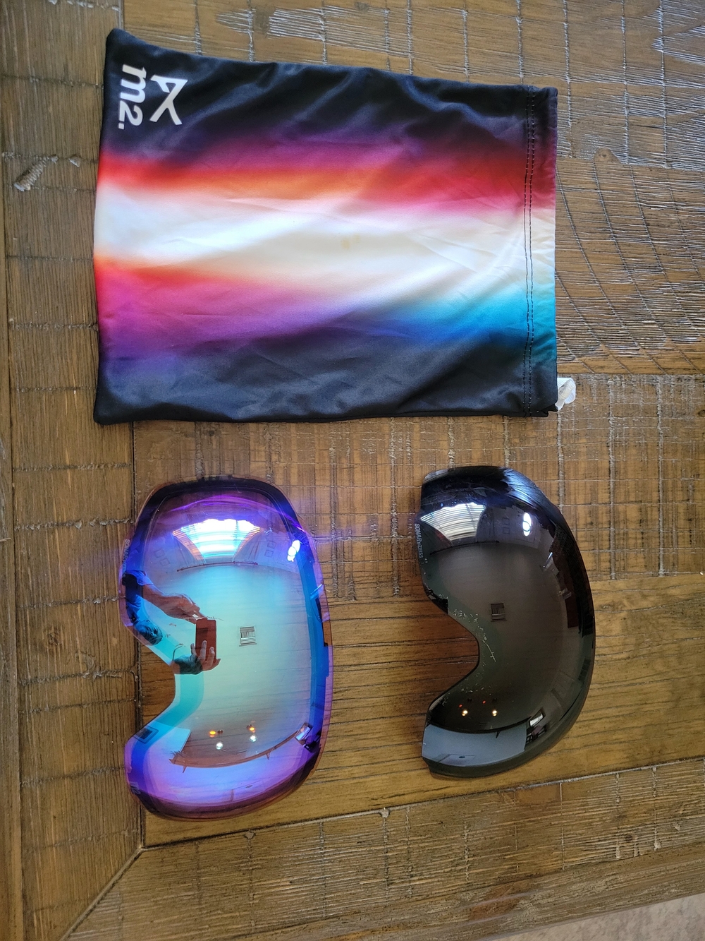 m2. Ski/Snowboard Goggle Replacement Lenses and Multi-Color Storage Bag